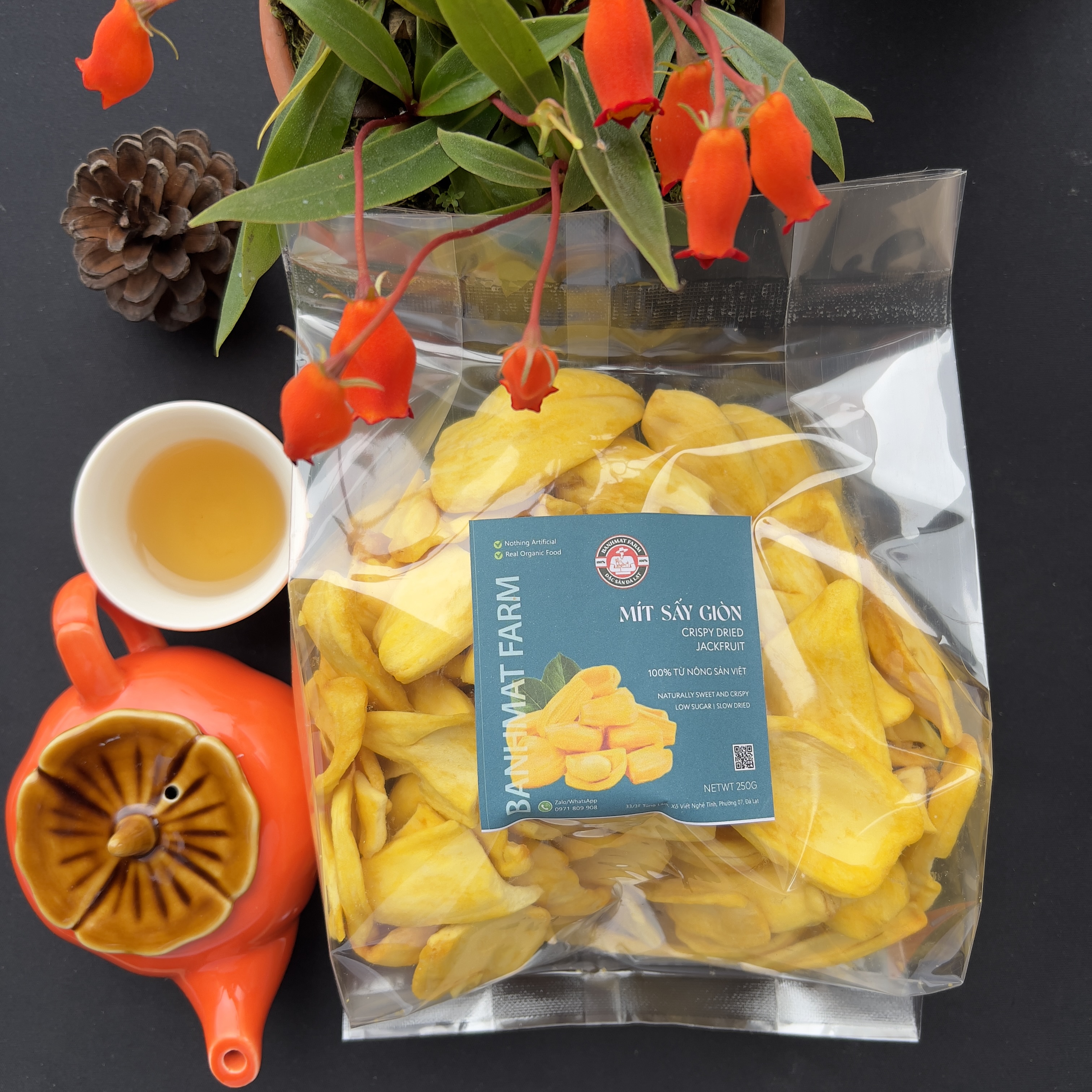 Mít tươi sấy giòn không đường 500gr của BánhMật Farm, món quà đặc sản Đà Lạt