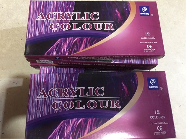 MÀU ACRYLIC DẠNG TUÝP 18 MÀU
