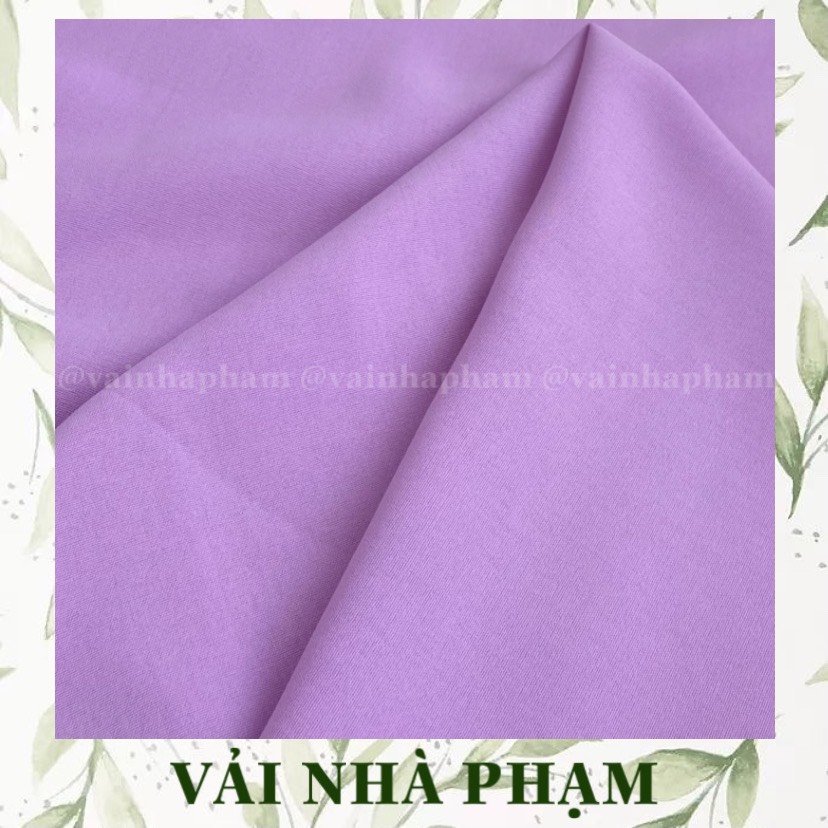 VẢI ĐŨI LỤA MÀU TÍM CÀ - KHỔ VẢI 1.5M - VẢI NHÀ PHẠM