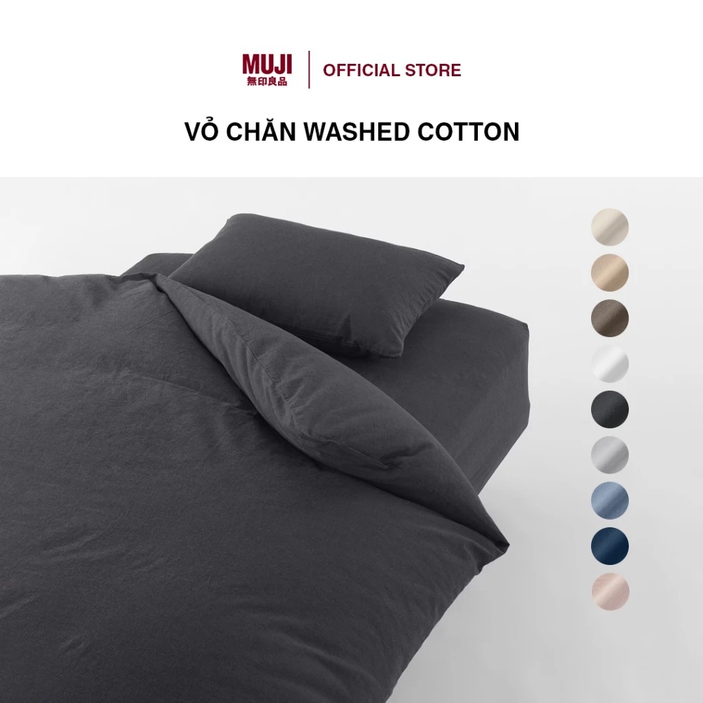 Vỏ Chăn Washed Cotton MUJI