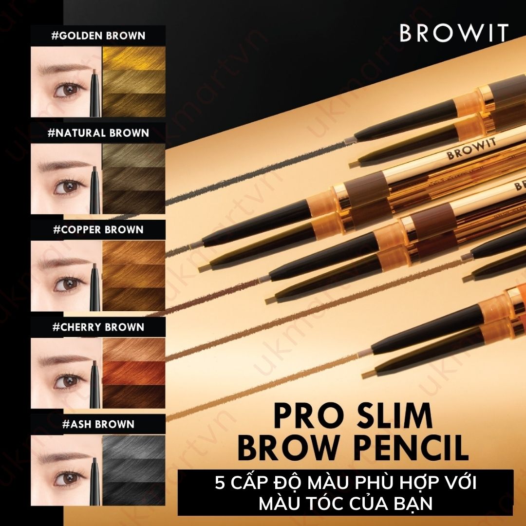 Chì Kẻ Mày Browit Pro Slim Brow Pencil Siêu Mảnh 0.06g