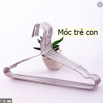 [Hoàn tiền 6%] Móc nhôm phơi quần áo cho bé Sơ Sinh