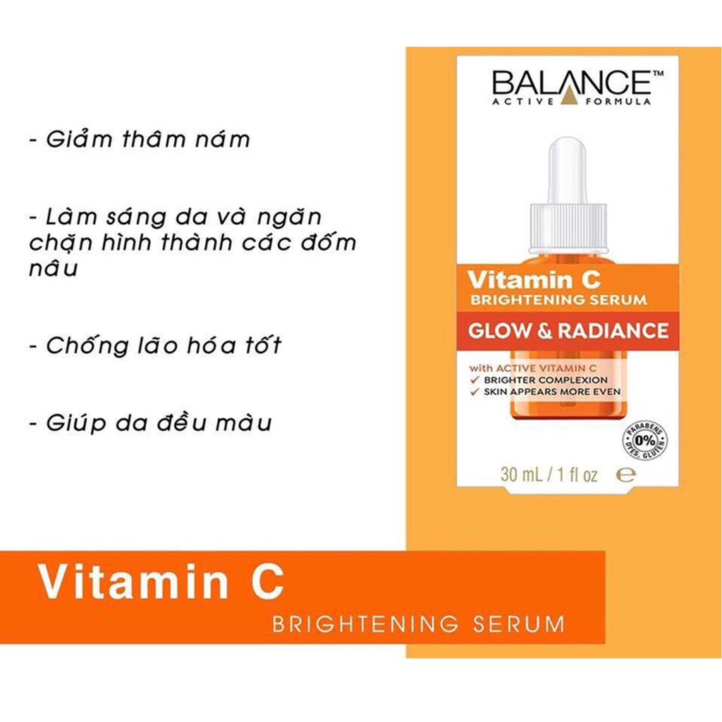 Serum mờ thâm sáng da Balance Active Formula Vitamin C 30ml