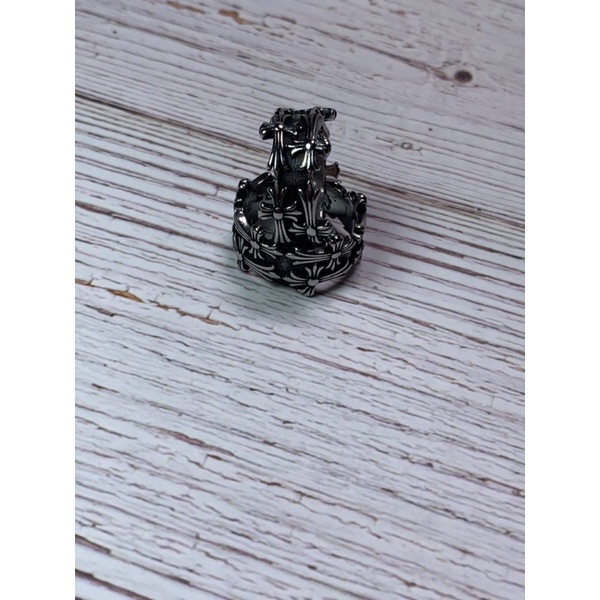 [Titan] Nhẫn Unisex Chrome Heart Multi Cross bạc.