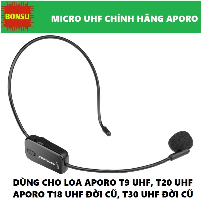 Micro không dây UHF Aporo chính hãng