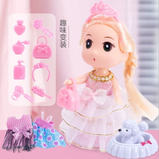 BỘ ĐỒ CHƠI GIỎ XÁCH LÂU ĐÀI BÚP BÊ (Mã: 6109)