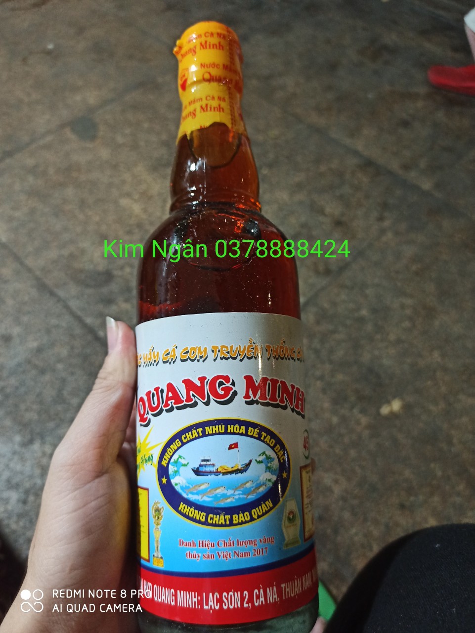 Nước mắm Cà Ná Quang Minh chai 500 ml
