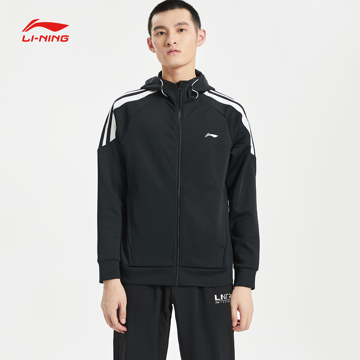 Áo khoác nỉ nam lining awdq473 chính hãng