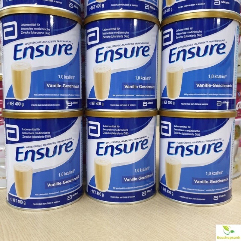 Sữa Ensure Đức 400g Hương Vanilla date T8/2024