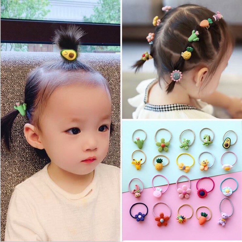 [FREESHIP + HOÀN TIỀN 50K] Set 2 dây buộc tóc siêu xinh cho bé KS220