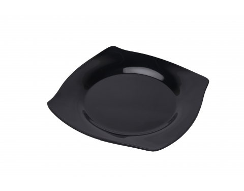 Dĩa Nhựa Melamine Màu Đen