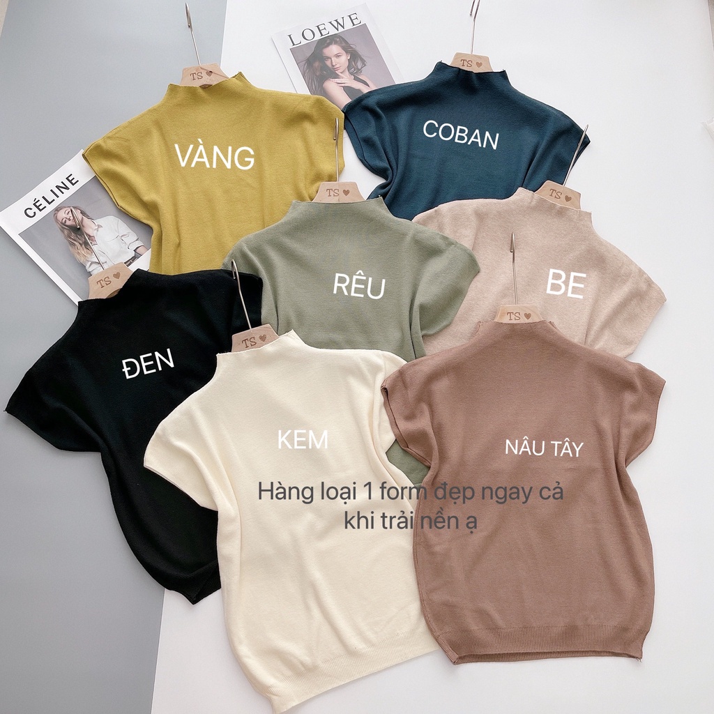 Áo len TAY HẾN cổ 2 phân cực sang