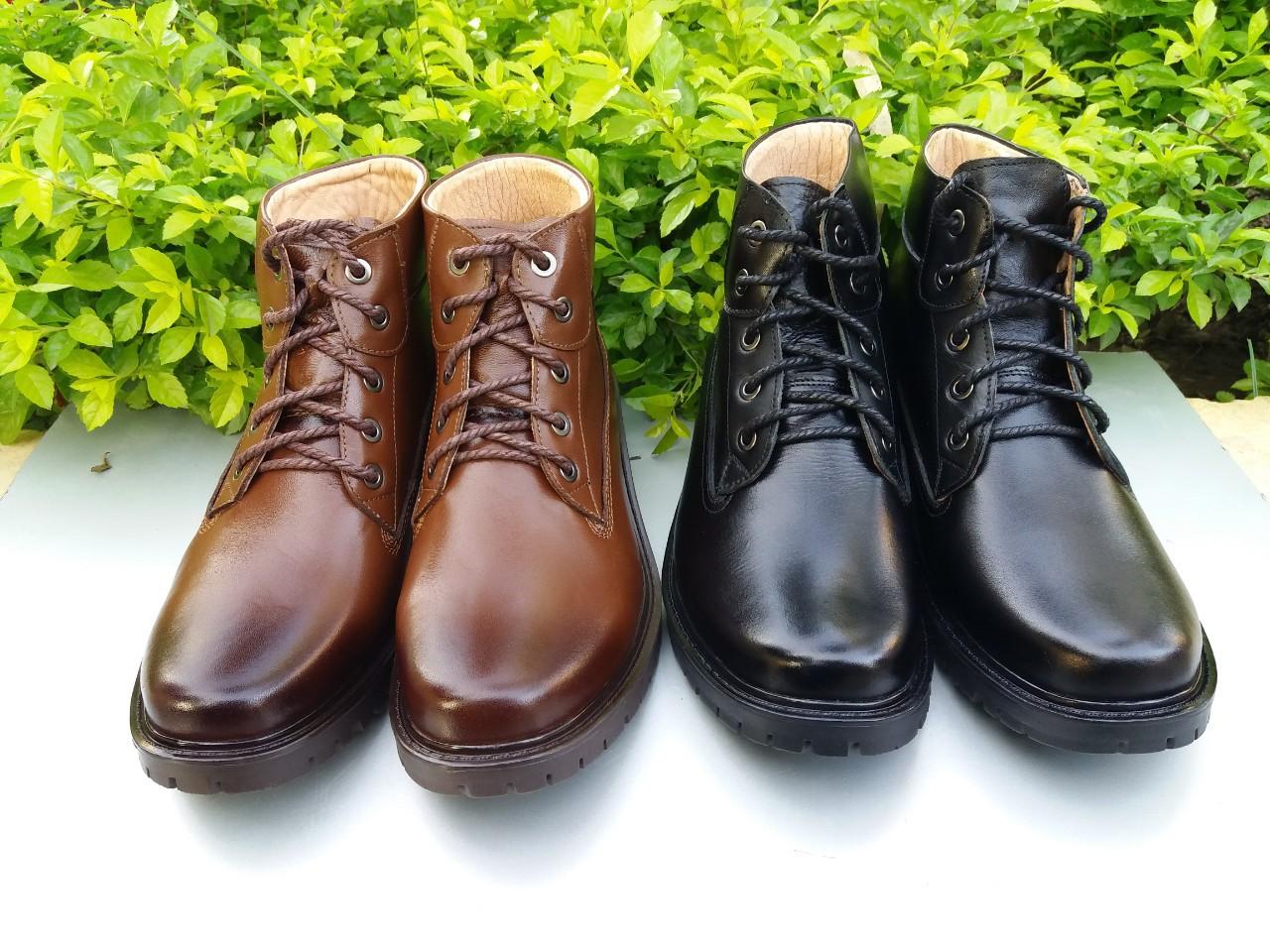 Giầy đốc (boot) cao cổ nam da bò