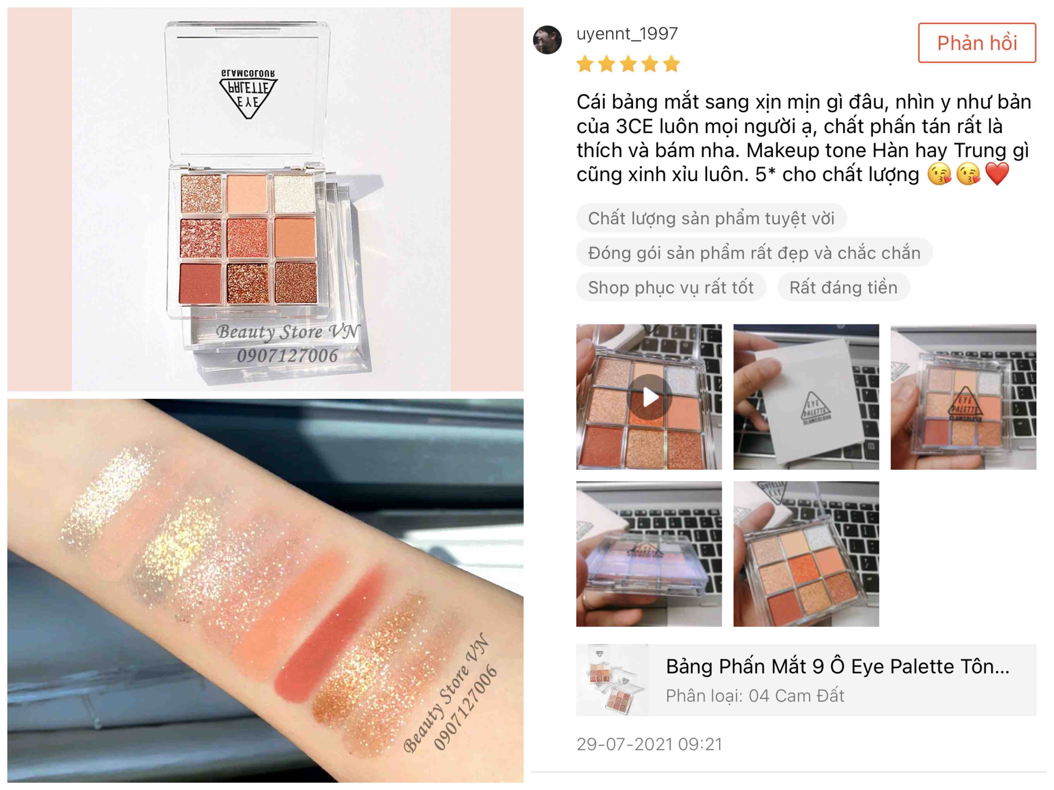 [FREESHIP💋] Bảng Phấn Mắt 9 Ô Eye Palette Hot Trend