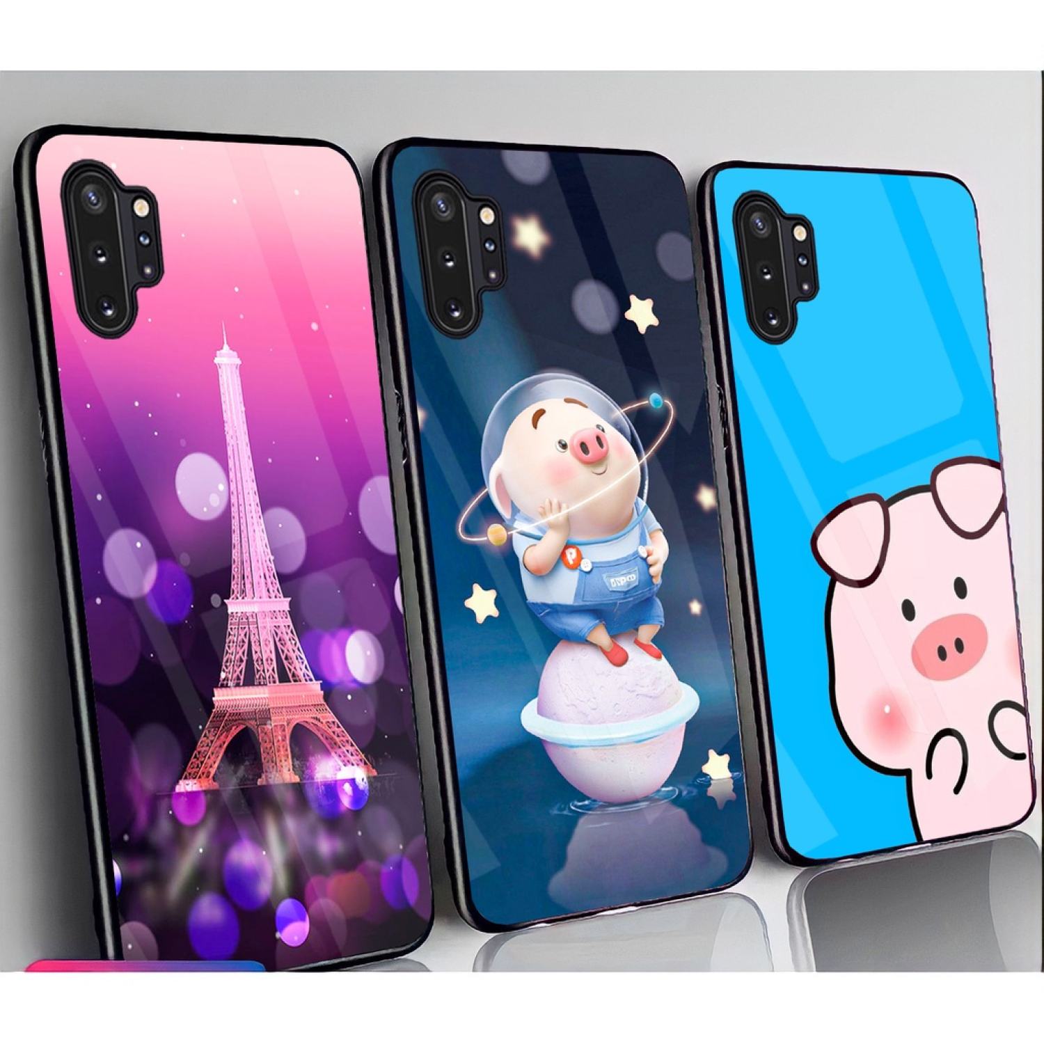 Ốp Lưng Samsung Note 10, Note 10 Plus, Note 10 Lite mặt kính gương sáng bóng, thời trang
