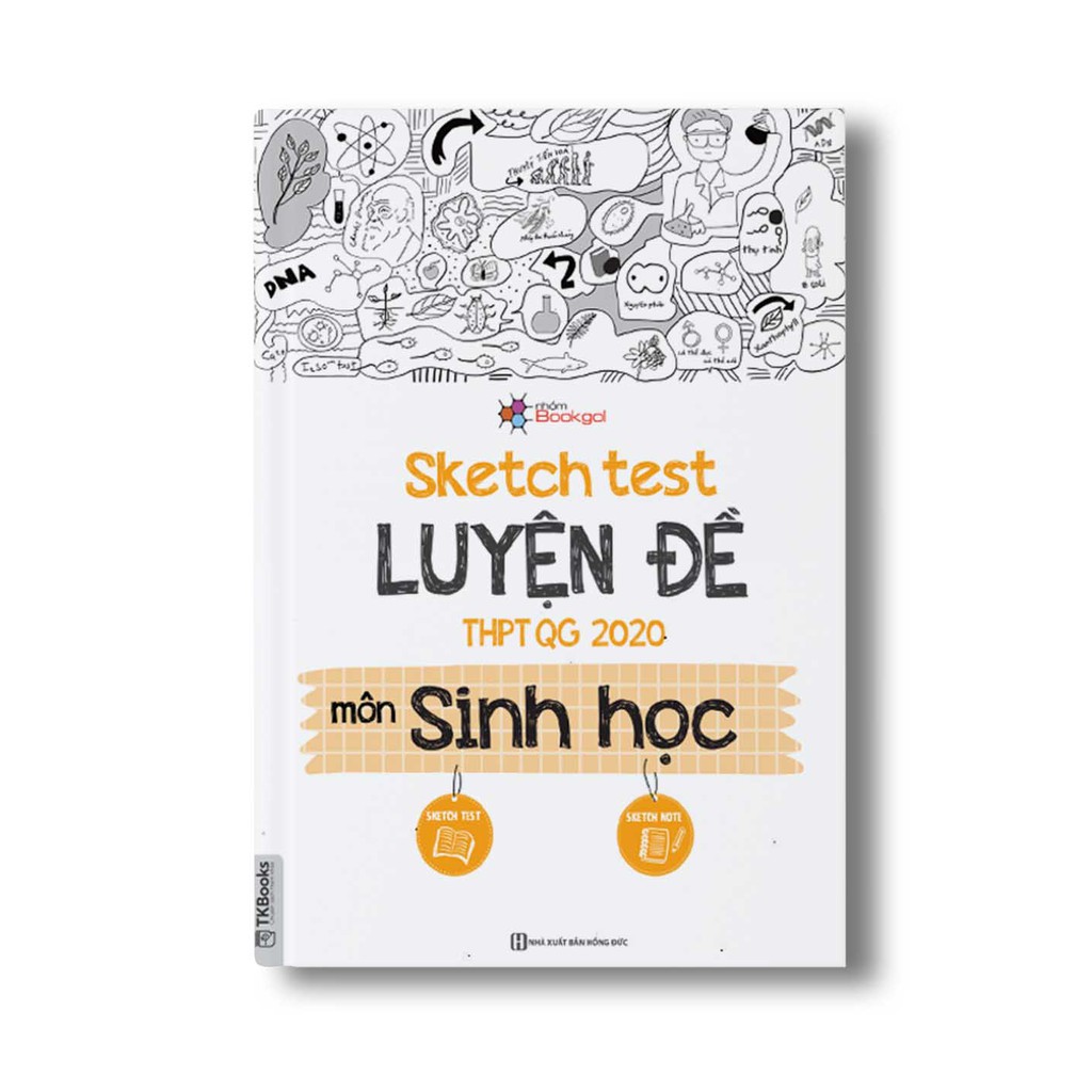 Sách - sketch test luyện đề thptqg 2020 môn sinh học + tặng kèm booksmart