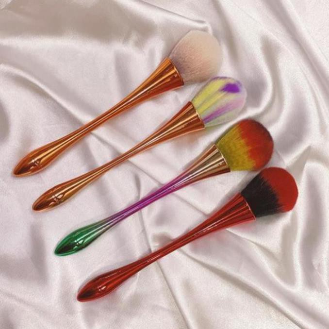 Chổi phủi bụi nail - cọ phủi bụi nail cán dài