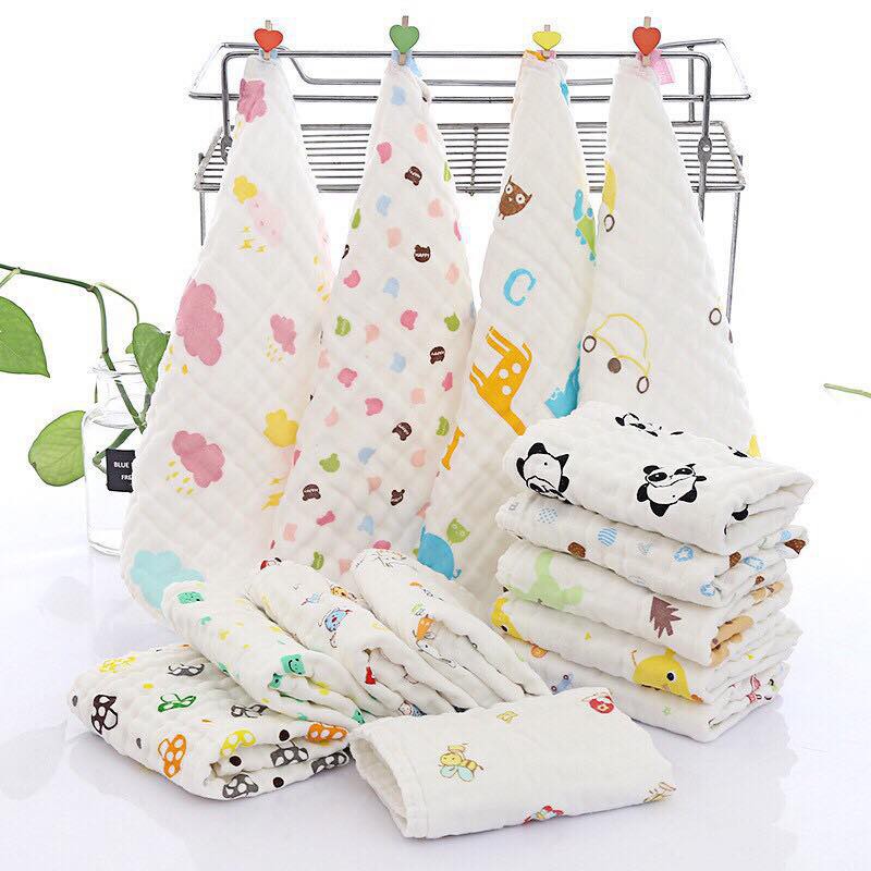 Set 10 Khăn Sữa Aden 6 Lớp