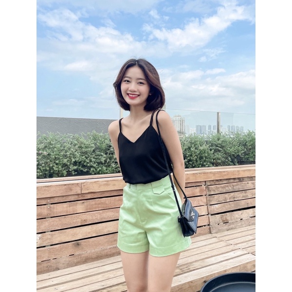 Quần đùi lưng cao Xanh Elly clothing