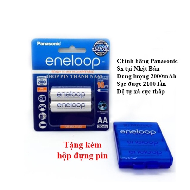 Chính hãng - Pin sạc Panasonic Eneloop 2000mAh vỉ 2 viên