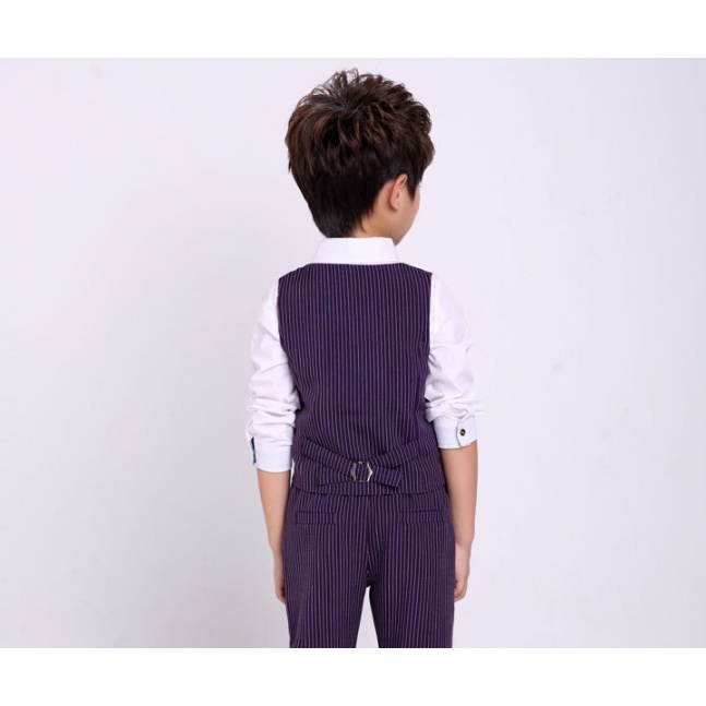 Bộ Vest bé trai kẻ tăm
