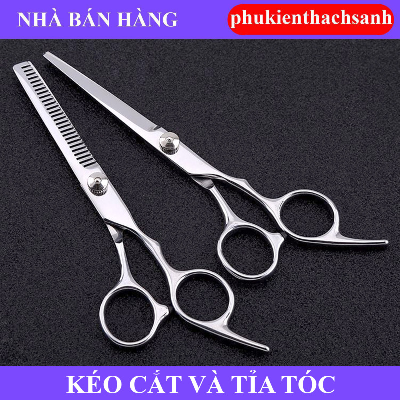 Bộ combo 2 kéo cắt và tỉa tóc phukienthachsanh giá rẻ