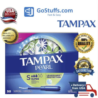 [HCM][Hàng Mỹ] Tampons siêu thấm không mùi Tampax Pearl Super Hộp 50 miếng