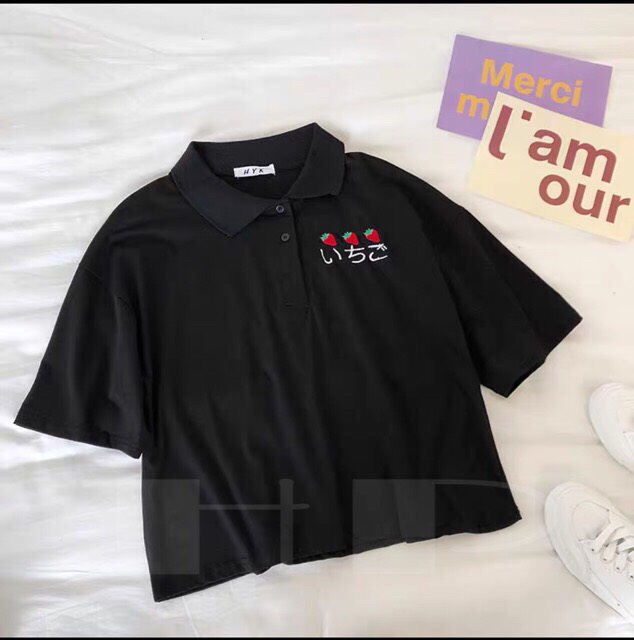 COMBO 2 ÁO POLO CROPTOP ĐẦY CÁ TÍNH