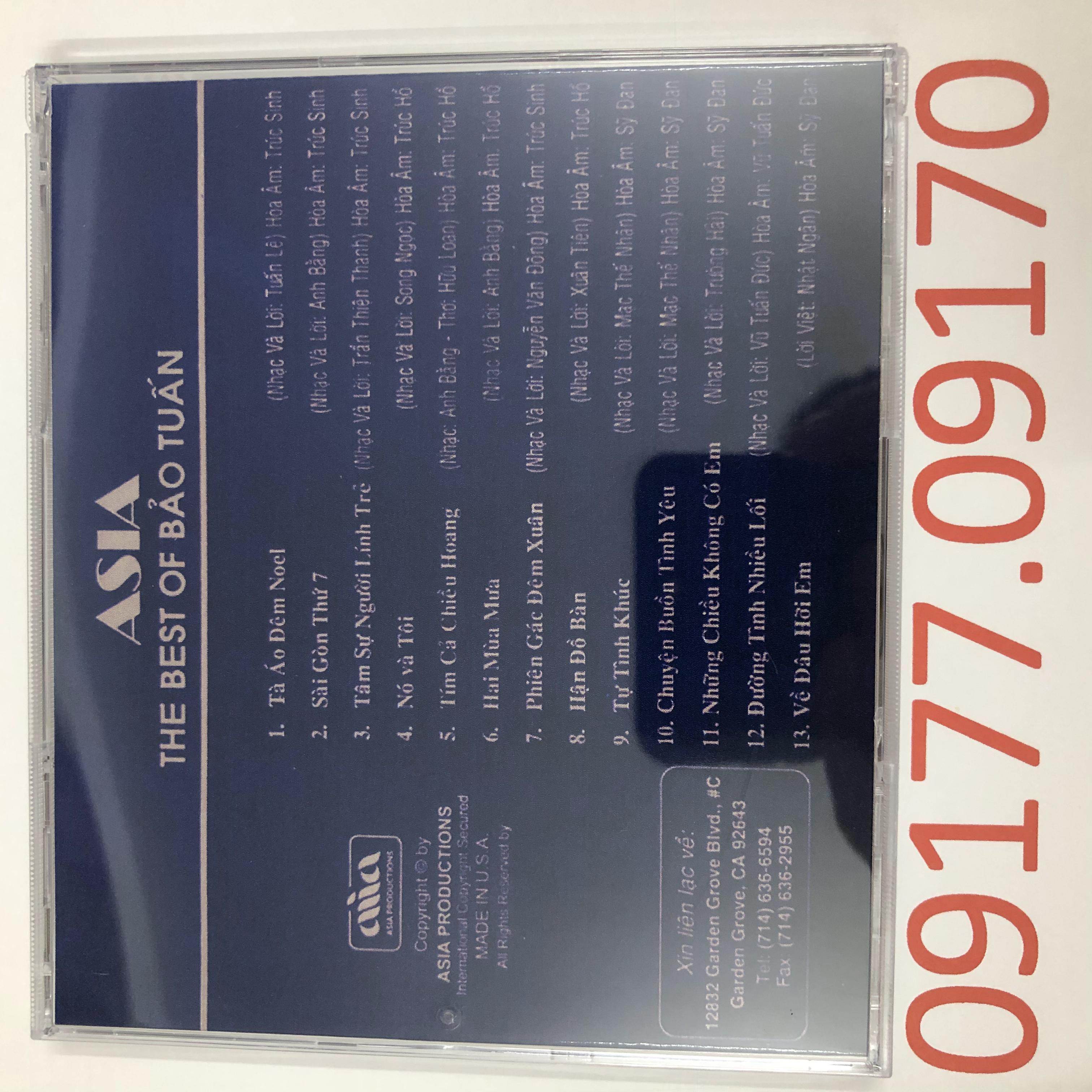 [HCM]CD The Best of Bảo Tuấn ASIACD