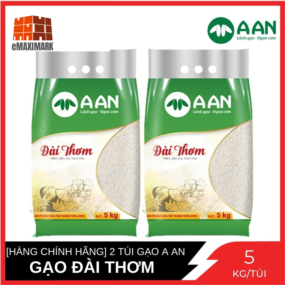 Combo 2 gạo đài thơm gạo a an túi 5 kg