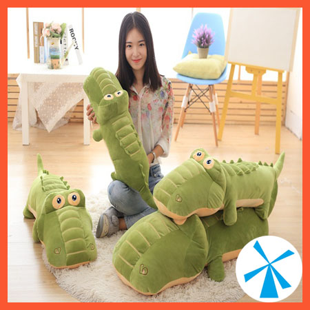 Gấu bông cá sấu bông đầu to mắt trố cute