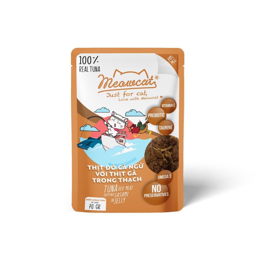 Pate Meowcat - Thức ăn ướt cho mèo Gói 70gr