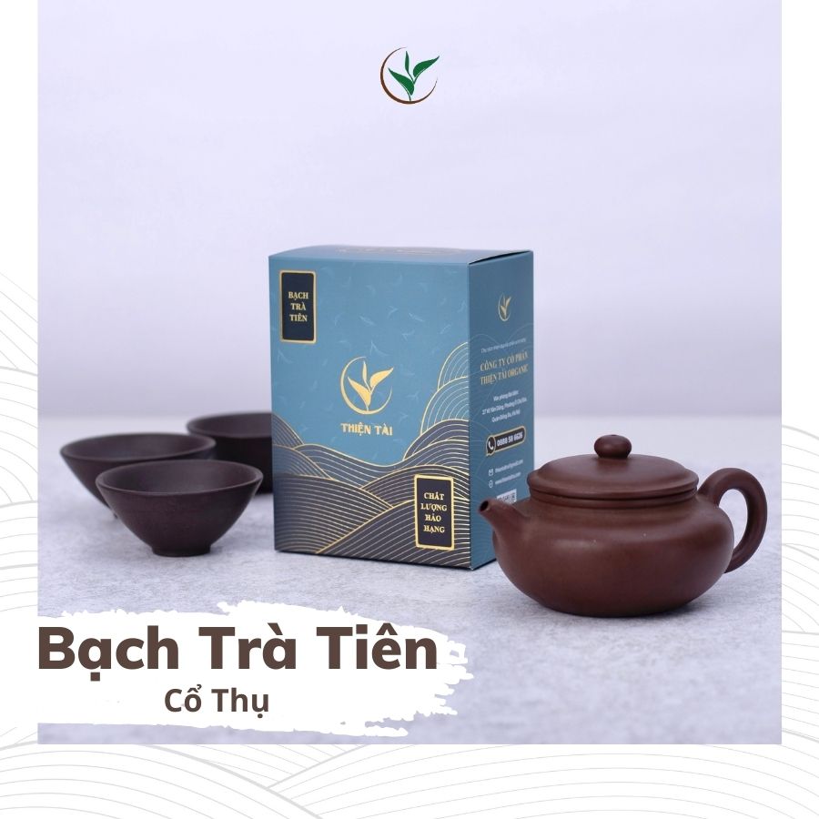 Bạch trà tiên vụ xuân trà cổ thụ thiện tài búp trà cổ thụ hà giang hảo hạng túi 2 lạng