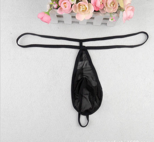 Simple men mesh thong