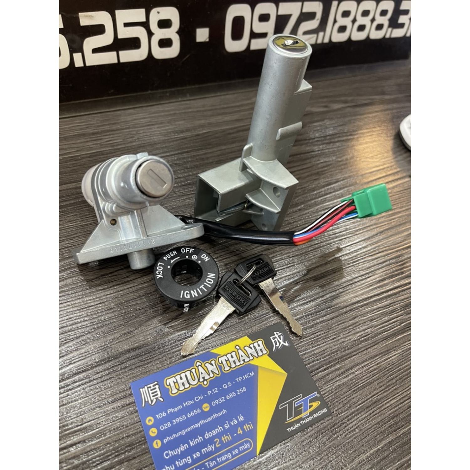 Khoá máy trước sau sport - Xipo - Satria 2k - Rgv