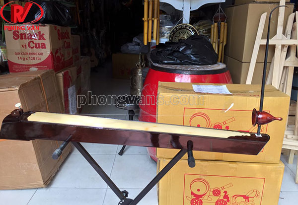 Đàn bầu điện thẳng gỗ mun