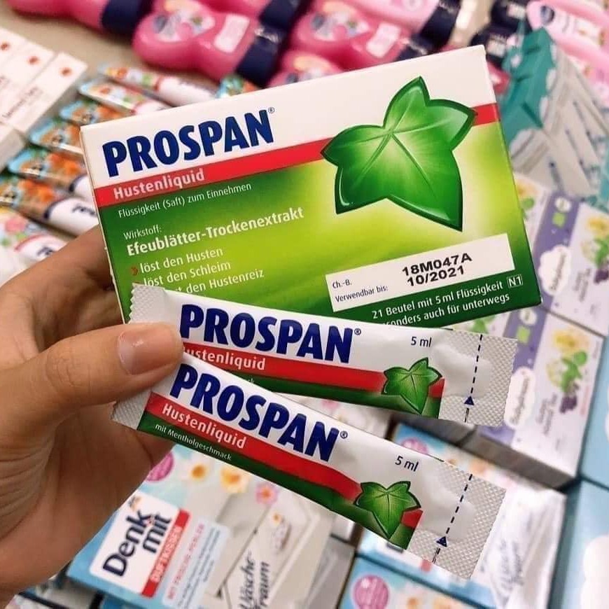 DẠNG GÓI - Siro Ho Prospan Đức Dùng Cho Bé Từ 6 Tuổi