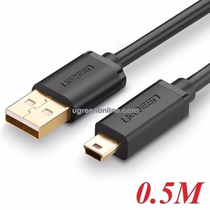 Cáp chuyển đổi Mini USB sang USB 2.0 dài 0.5m  Ugreen 10354. - Cap Mini Usb to Usb