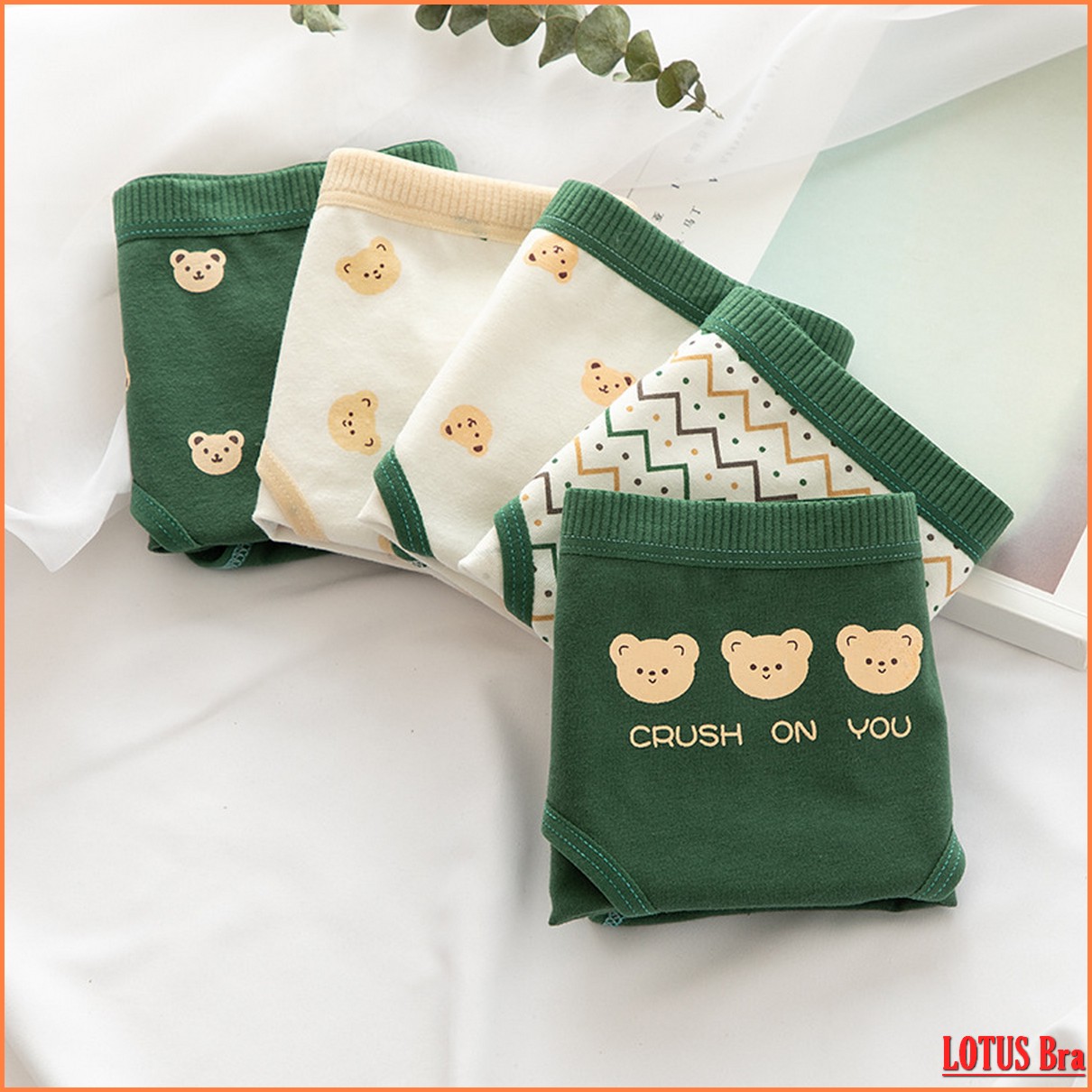 Set 5 quần lót nữ quần lót cotton combo 5 quần lót Crush chất mềm mát co dãn