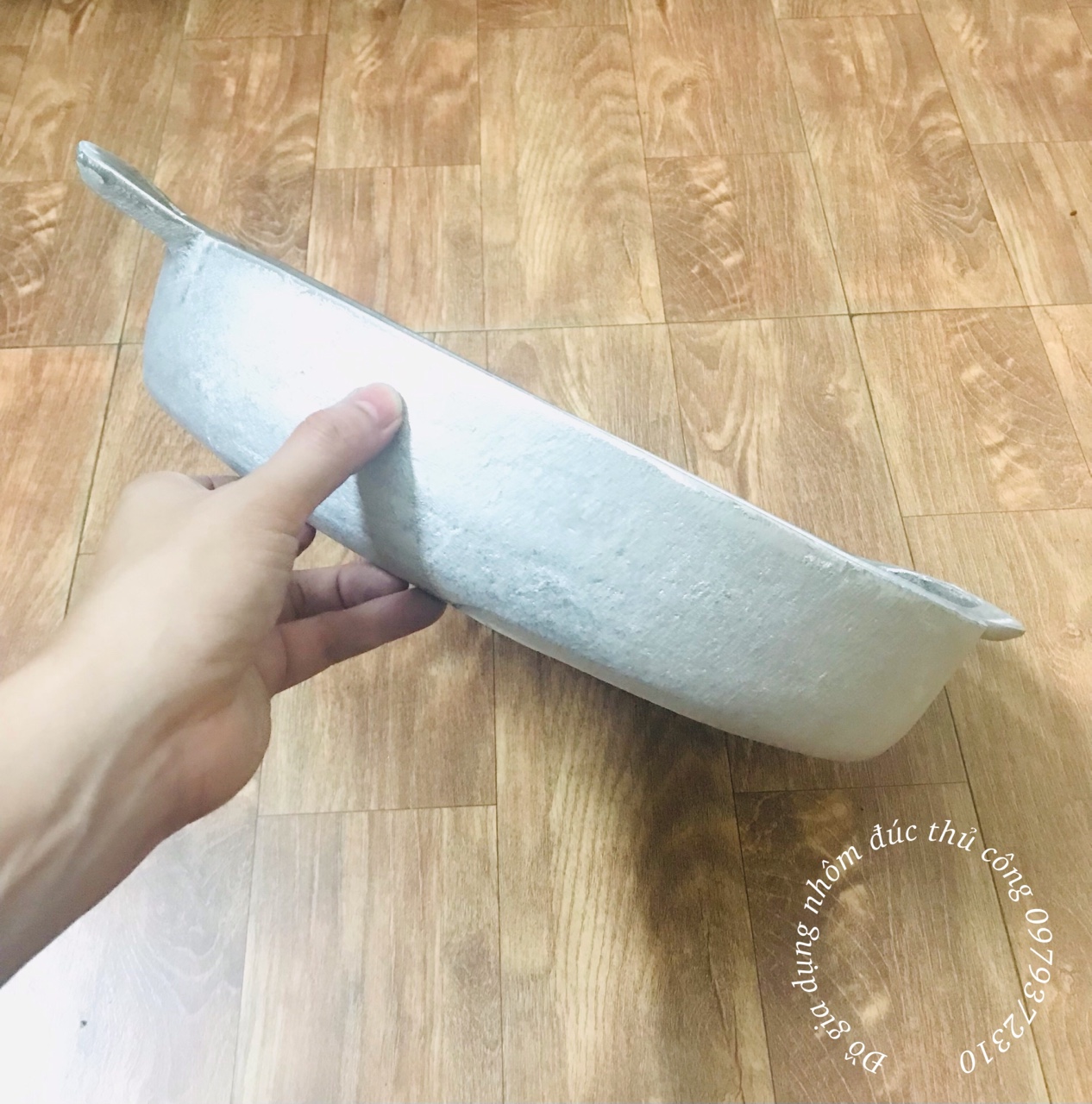 Chảo gang đúc cỡ lớn đúc thủ công làng nghề đk 40cm