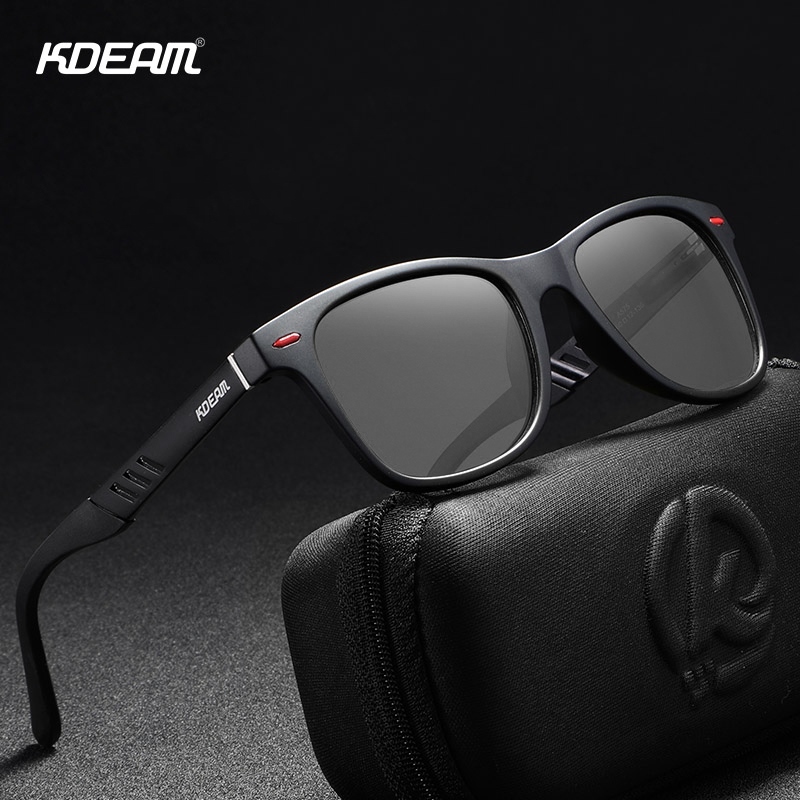 KDEAM Photochromic and Polarized Sunglasses Men Navigational Aluminum Magnesium Frame Men  39;s Glasses UV400 Night Vision Goggles