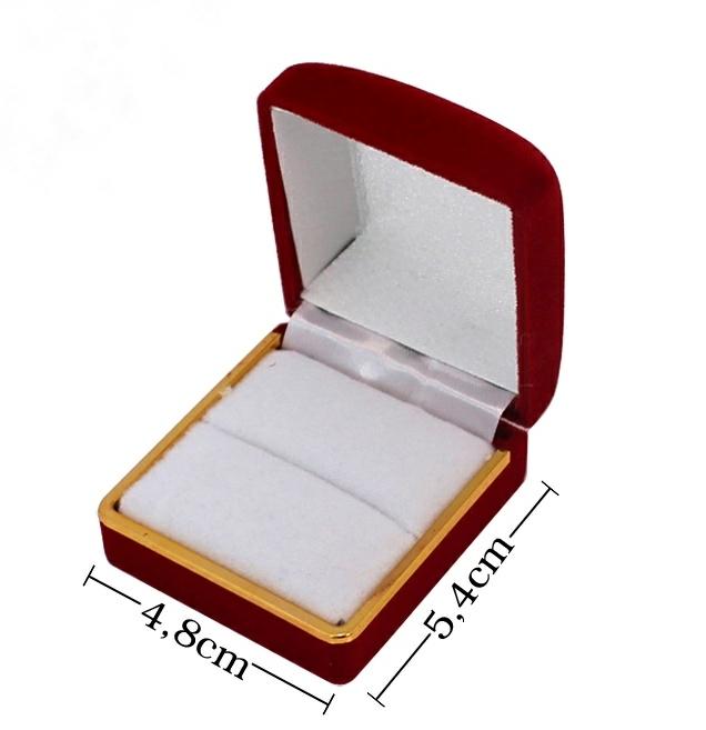 Hộp nhẫn nhung vuông dùng đựng quà tặng nhẫn cưới