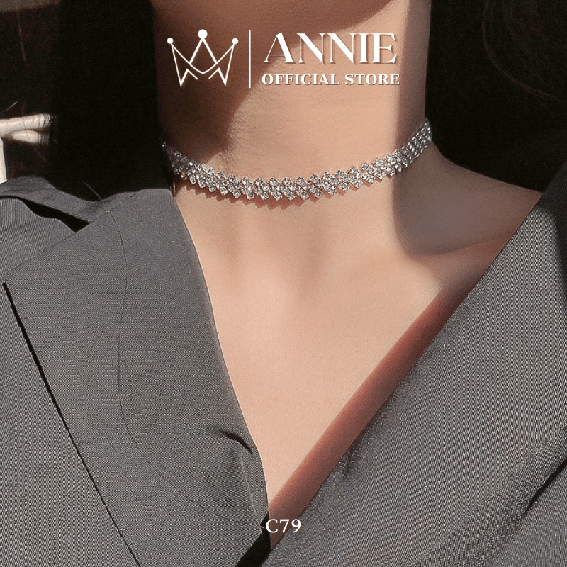 Dây chuyền đính đá basic thời trang sang trọng dành cho nữ Annie C79