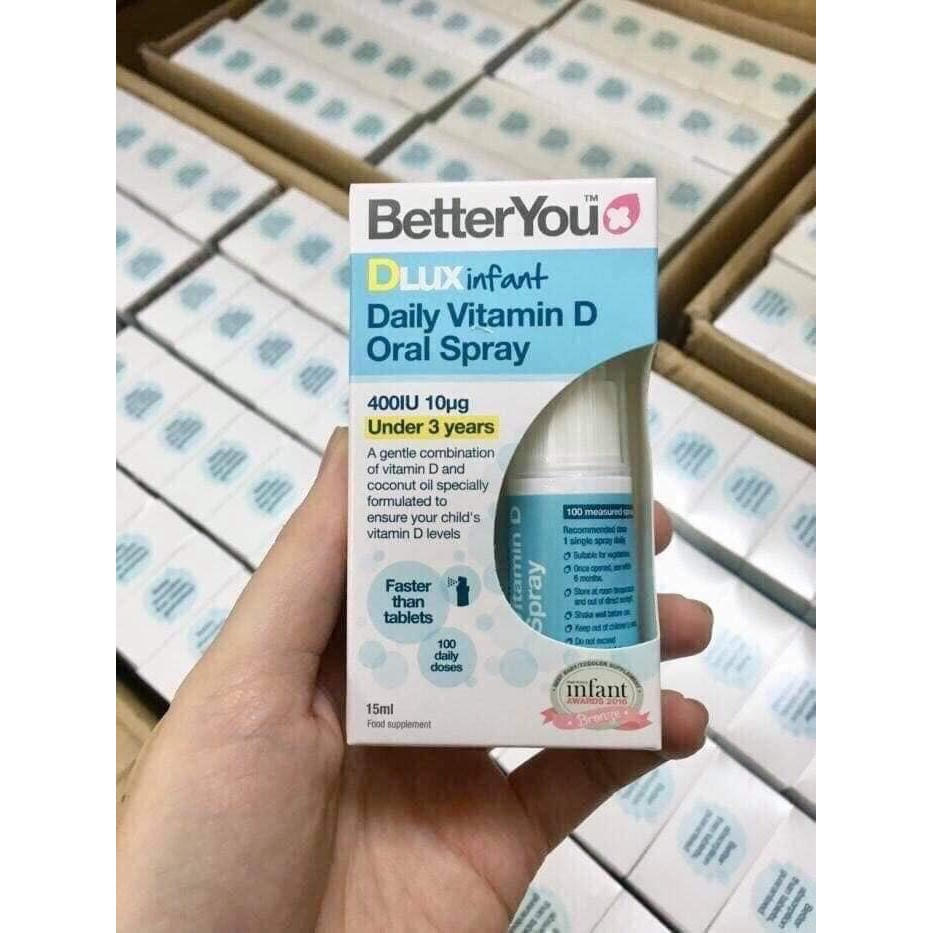 [HCM]Vitamin D Dạng xịt Dlux infant của Anh