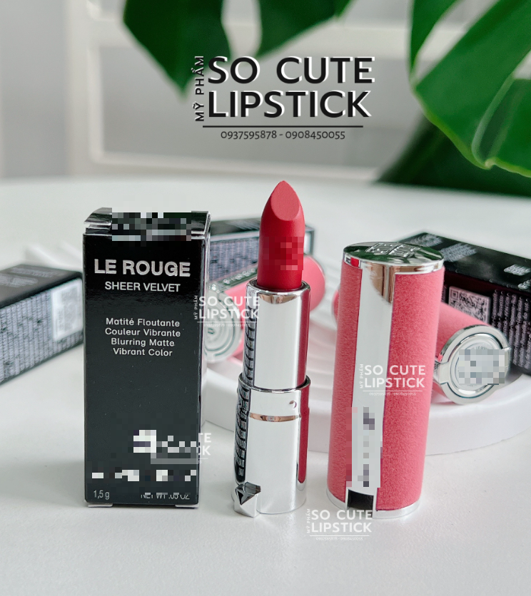 Son Minisize Gi Ven Chy Le Rouge Deep Velvet 37 Rouge Graine