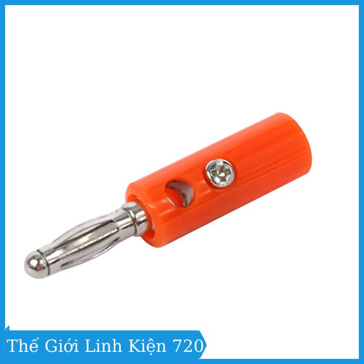 Jack bắp chuối 910MR 4mm đực bộ 10 giắc (5 đỏ 5 đen)