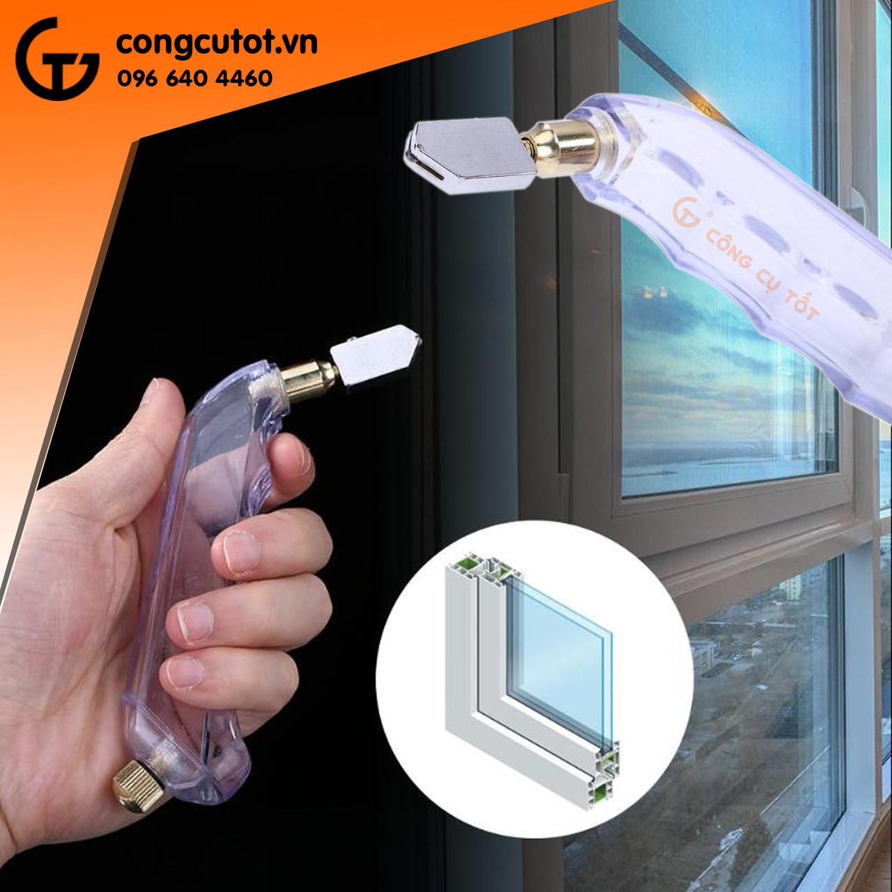 Dao cắt kính cán cong cầm tay Nhật Bản