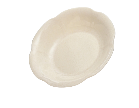 Dĩa Nhựa Melamine Hoa Kiểu Vân Đá Kem
