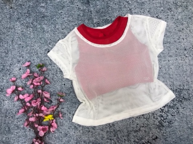 Áo croptop lưới