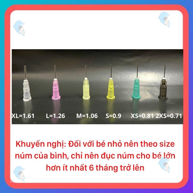 Đục lỗ núm ty giúp sữa chảy nhanh hơn